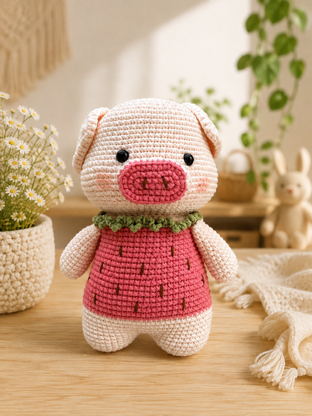 The Perfect Gift for Pig Lovers: A Handmade Crochet Pig