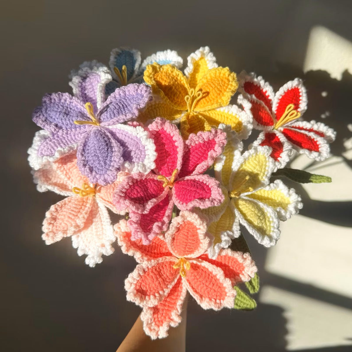 Handmade Crochet Parrot Tulips