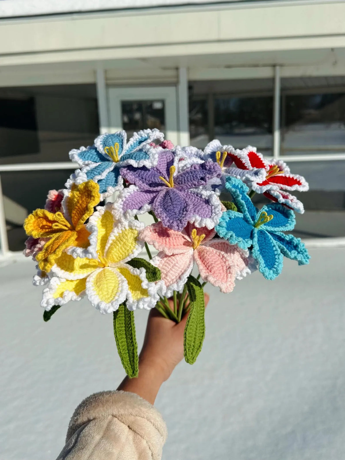 Handmade Crochet Parrot Tulips