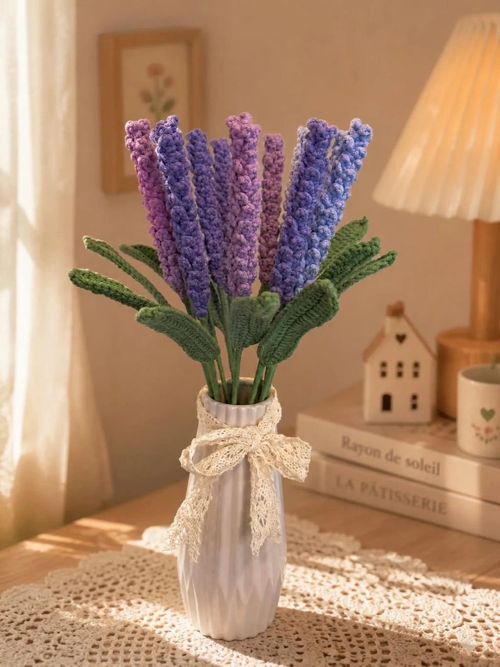 Crochet Lavender With Stem