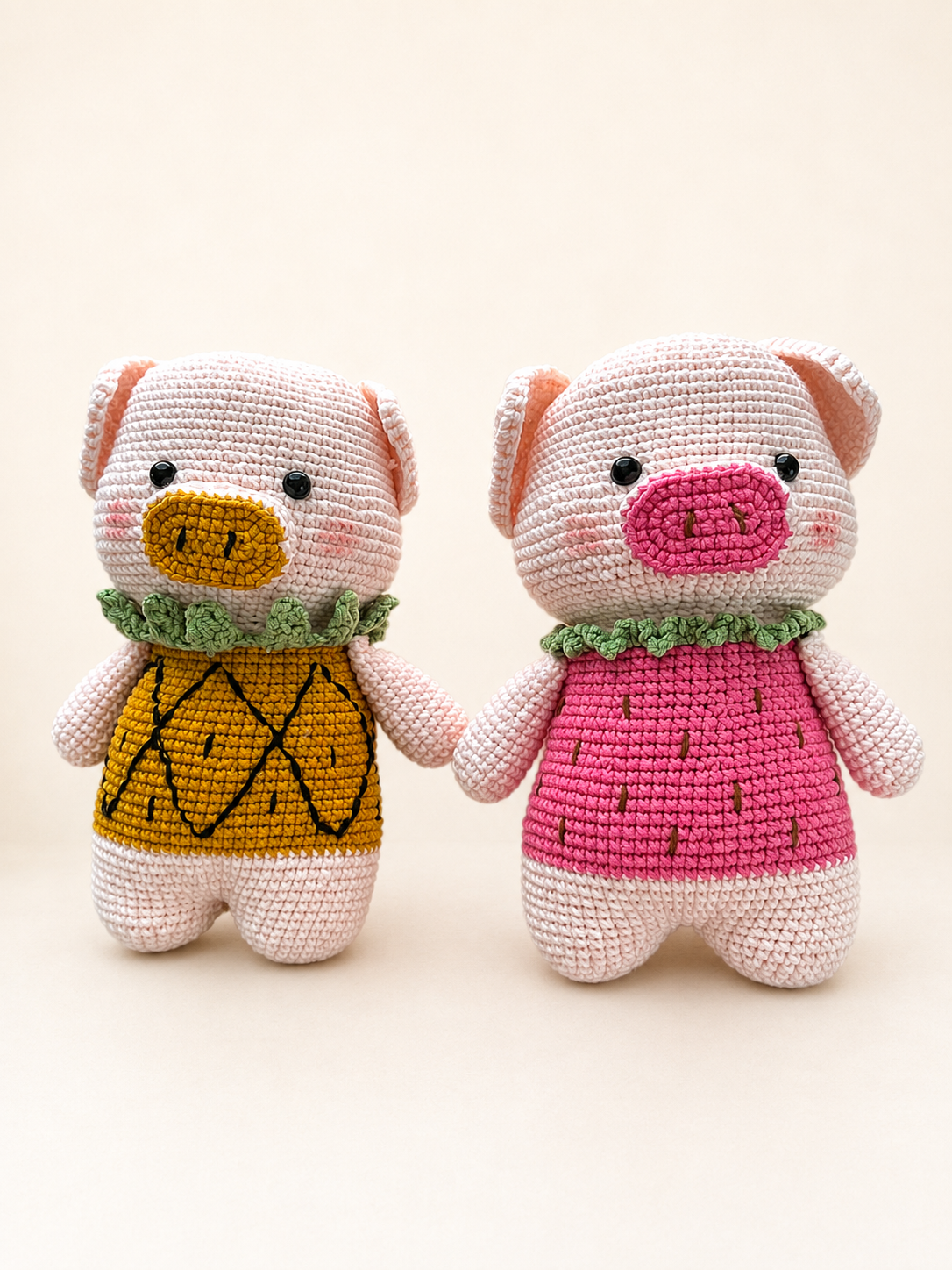 Handmade Crochet Pig – Fruit Collection
