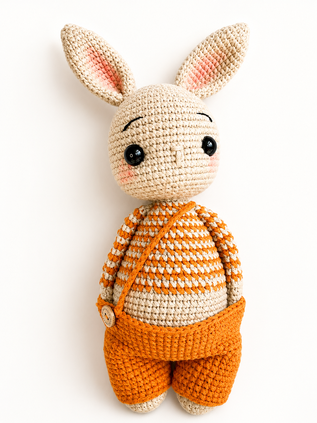 Handmade Crochet Bunny Rabbit - 10 Inch Stuffed Animal | Olive's Crochet Garden