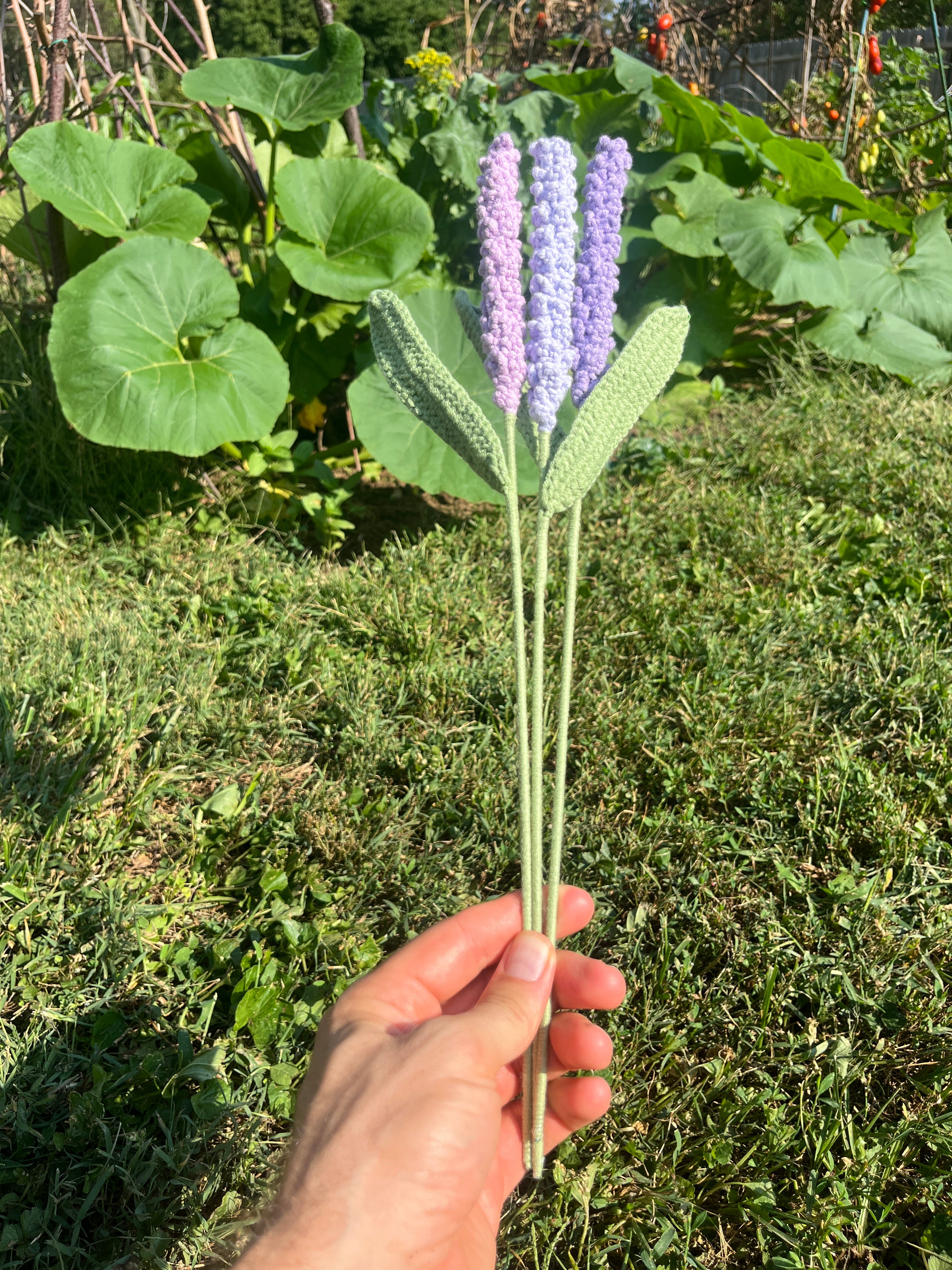 Crochet Lavender With Stem