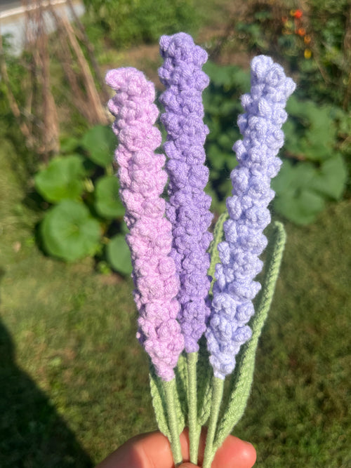 Crochet Lavender With Stem