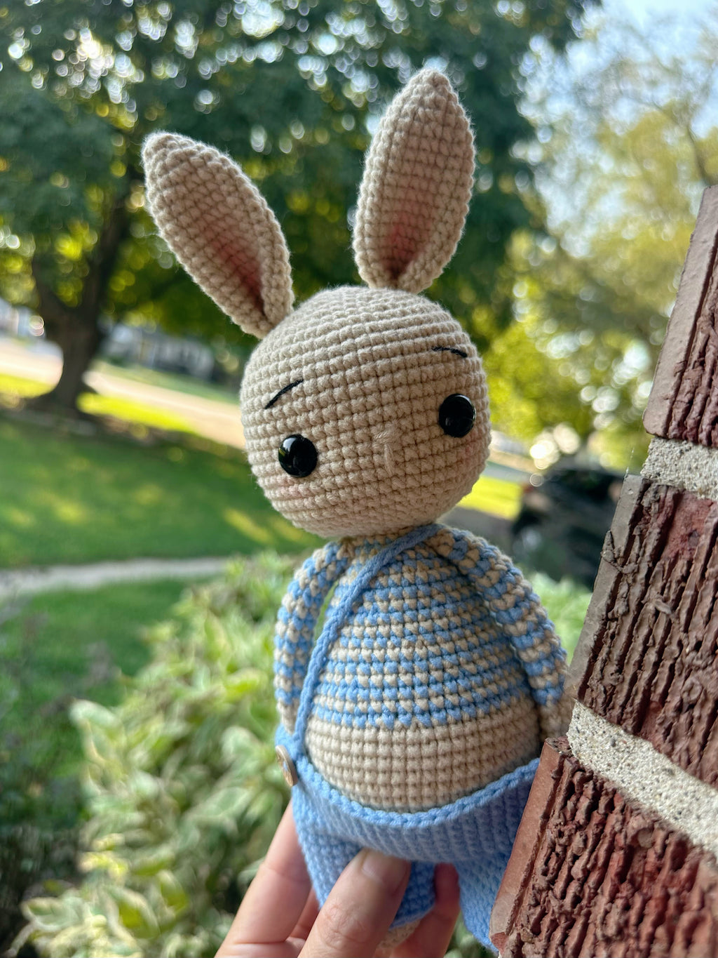 Handmade Crochet Bunny Rabbit - 10 Inch Stuffed Anima