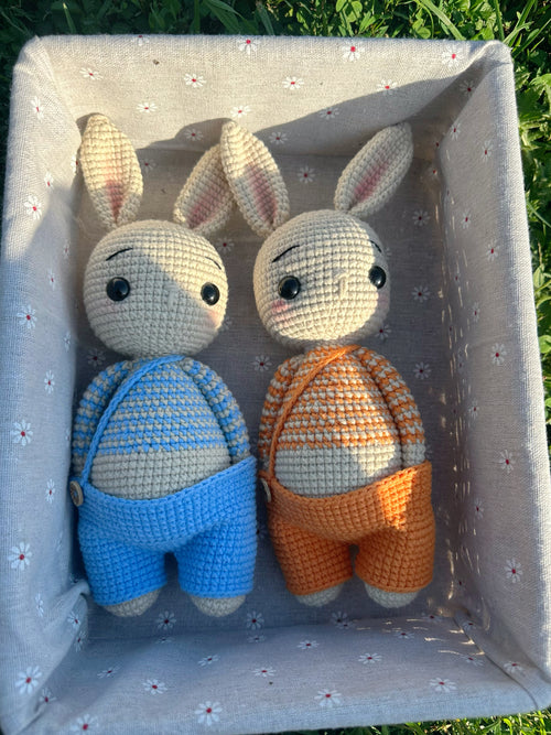 Handmade Crochet Bunny Rabbit - 10 Inch Stuffed Anima