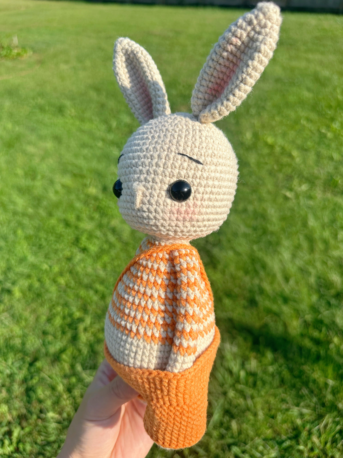 Handmade Crochet Bunny Rabbit - 10 Inch Stuffed Anima