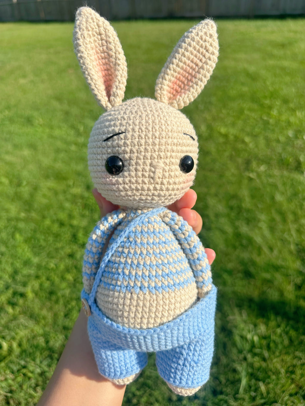 Handmade Crochet Bunny Rabbit - 10 Inch Stuffed Anima