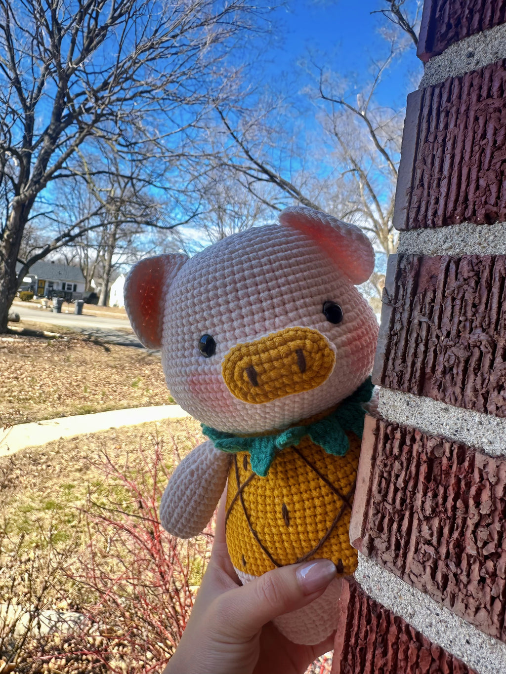 Handmade Crochet Pig – Fruit Collection