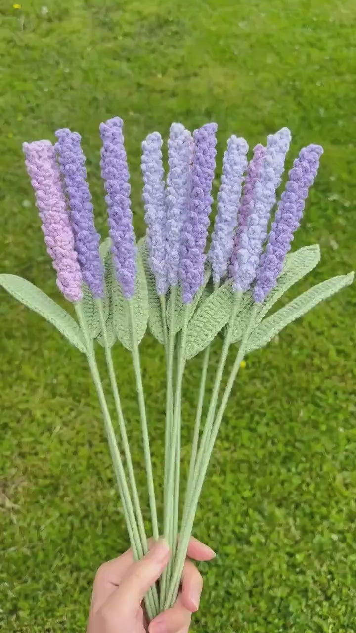 Crochet Lavender With Stem
